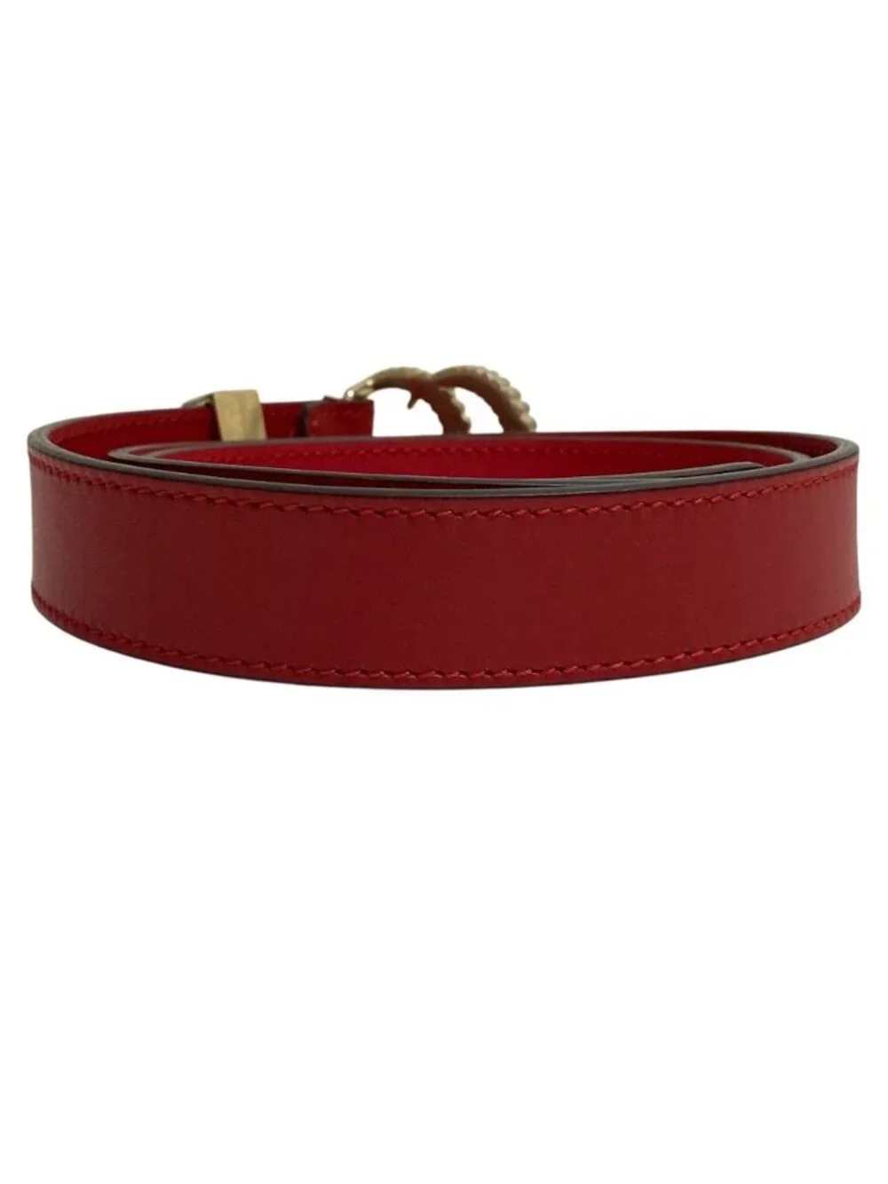 Gucci GG Marmont Double Buckle Leather Belt 75